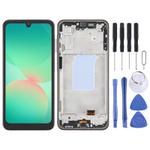 For Samsung Galaxy A26 SM-A266B 6.46 inch OLED LCD Screen Digitizer Full Assembly with Frame (Black)