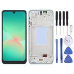 For Samsung Galaxy A26 SM-A266B 6.46 inch OLED LCD Screen Digitizer Full Assembly with Frame (Green)