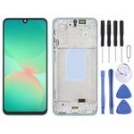 For Samsung Galaxy A26 SM-A266B 6.66 inch OLED LCD Screen Digitizer Full Assembly with Frame (Green)