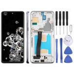 For Samsung Galaxy S20 Ultra SM-G988B 6.78 inch TFT LCD Screen Digitizer Full Assembly with Frame, Not Supporting Fingerprint Identification (Grey)