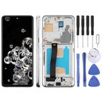 For Samsung Galaxy S20 Ultra SM-G988B 6.78 inch TFT LCD Screen Digitizer Full Assembly with Frame, Not Supporting Fingerprint Identification (Silver)