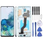For Samsung Galaxy S20+ SM-G985F 6.58 inch TFT LCD Screen Digitizer Full Assembly with Frame, Not Supporting Fingerprint Identification (Blue)