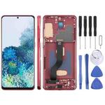 For Samsung Galaxy S20+ SM-G985F 6.58 inch TFT LCD Screen Digitizer Full Assembly with Frame, Not Supporting Fingerprint Identification (Red)
