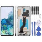 For Samsung Galaxy S20+ SM-G985F 6.58 inch TFT LCD Screen Digitizer Full Assembly with Frame, Not Supporting Fingerprint Identification (Silver)