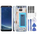 For Samsung Galaxy S8 SM-G950F 5.7 inch TFT LCD Screen Digitizer Full Assembly with Frame (Blue)