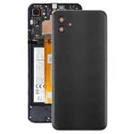 For Samsung Galaxy A04 SM-A045F Back Cover with Camera Lens Cover(Black)