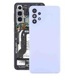 For Samsung Galaxy A32 4G SM-A325F Battery Back Cover with Camera Lens Cover(Purple)