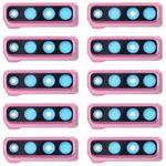 For Galaxy A9 (2018) A920F/DS 10pcs Camera Lens Cover (Pink)