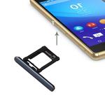 Micro SD Card Tray + Card Slot Port Dust Plug for Sony Xperia XZ Premium (Single SIM Version)(Black)