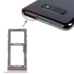 For Samsung Galaxy S10+ / S10 / S10e SIM Card Tray + Micro SD Card Tray (Rose Gold)
