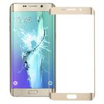 For Galaxy S6 Edge+ / G928  Front Screen Outer Glass Lens (Gold)