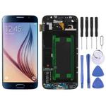 Original Super AMOLED LCD Screen For Samsung Galaxy S6 SM-G920F Digitizer Full Assembly with Frame (Blue)