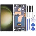 For Samsung Galaxy S23 Ultra SM-S918B EU Edition Original LCD Screen Digitizer Full Assembly with Frame (Black)