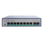 ESCAM POE 8+2 10-Port Fast Ethernet Switch 8-Port POE 10/100M 120W Network Switch, Transmission Distance: 150m(Blue)