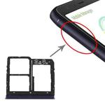 SIM Card Tray + SIM Card Tray + Micro SD Card Tray for Asus Zenfone Max Plus (M1) ZB570TL / X018D(Blue)
