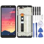 Original LCD Screen for Nokia C2 Digitizer Full Assembly With Frame (Black)