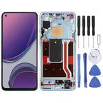 For OnePlus 8T 5G KB2001 KB2000 KB2003 AMOLED LCD Screen Digitizer Full Assembly With Frame (Blue)