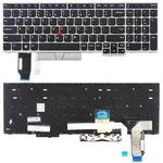 US Version Keyboard for Lenovo Thinkpad E580 E585 E590 E595 T590 P53S L580 L590 P52 P72 P53 P73 (Silver)