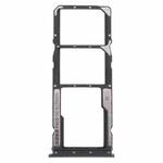 SIM Card Tray + SIM Card Tray + Micro SD Card Tray for Xiaomi Poco M3 M2010J19CG M2010J19CI (Black)