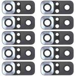 10 PCS Back Camera Lens for Xiaomi Redmi Note 10 4G M2101K7AI M2101K7AG(Silver)