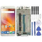OEM LCD Screen for ZTE Blade A610 / A610C / A612  Digitizer Full Assembly with Frame（White)