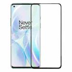 For OnePlus 8 Front Screen Outer Glass Lens (Black)