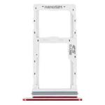 SIM Card Tray + SIM Card Tray / Micro SD Card Tray for LG Velvet 5G LM-G900N LM-G900EM LM-G900 LM-G900TM (Red)