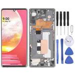 Original LCD Screen for LG Velvet 5G LM-G900N LM-G900EM LM-G900 LM-G900TM Digitizer Full Assembly with Frame (Silver)