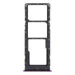 For infinix S5 X652 SIM Card Tray + SIM Card Tray + Micro SD Card Tray (Purple)