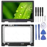 FHD 1920 x 1080 40 Pin P58F001 OEM LCD Screen for Dell Inspiron 15 5568 5578 Digitizer Full Assembly with Frame（Black)