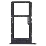 SIM Card Tray + SIM Card Tray / Micro SD Card Tray for Honor play 5T (Black)