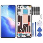Original LCD Screen For OPPO Reno5 Pro 5G Digitizer Full Assembly with Frame(Silver)