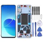 Original LCD Screen For OPPO Reno6 5G PEQM00 CPH2251 Digitizer Full Assembly with Frame (Blue)