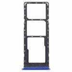 For Infinix S5 Pro X660 X660C X660B SIM Card Tray + SIM Card Tray + Micro SD Card Tray (Blue)