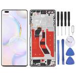 Original OLED LCD Screen for Honor 50 Pro Digitizer Full Assembly with Frame(Silver)