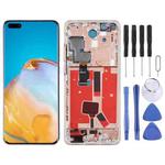 Original LCD Screen For Huawei P40 Pro Digitizer Full Assembly with Frame (Gold)