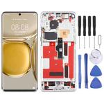 Original LCD Screen For Huawei P50 Pro Digitizer Full Assembly with Frame(Silver)