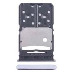 For Tecno Camon 20 SIM Card Tray + Micro SD Card Tray (Silver)