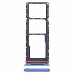 For Infinix Note 11i SIM Card Tray + SIM Card Tray + Micro SD Card Tray (Blue)