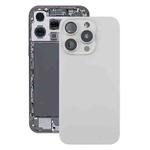 For iPhone 16 Pro Original Glass Battery Back Cover with Camera Lens Cover + MagSafe Magnet(Silver)