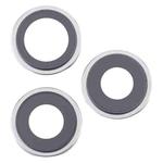 For iPhone 16 Pro Max 3pcs/Set Camera Lens Cover (Silver)