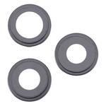 For iPhone 16 Pro 3pcs/Set Camera Lens Cover (Black)