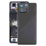 For Asus ROG Phone 8 Pro AI2401 AI2401_A Global Original Glass Battery Back Cover with Camera Frame(Bright Black)