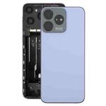 For ZTE Axon 50 Lite 8050 Glass Battery Back Cover with Middle Frame / Camera Lens Cover(Purple)