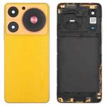 For ZTE nubia Music Z2353 Glass Battery Back Cover with Middle Frame / Camera Lens Cover(Yellow)