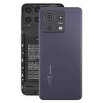 For ZTE Blade V50 Vita Battery Back Cover with Camera Lens Cover(Black)