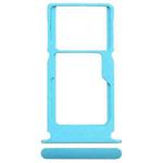 For Nokia G50 Original SIM Card Tray + SIM Card Tray / Micro SD Card Tray (Blue)