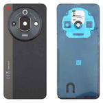 For ZTE nubia Focus Pro Z2351N Glass Battery Back Cover with Adhesive / Camera Lens Cover(Black)