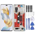 For Honor 90 Pro Original LCD Screen Digitizer Full Assembly with Frame (Silver)