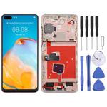 For Huawei P40 TFT LCD Screen Digitizer Full Assembly with Frame, Not Supporting Fingerprint Identification (Pink)